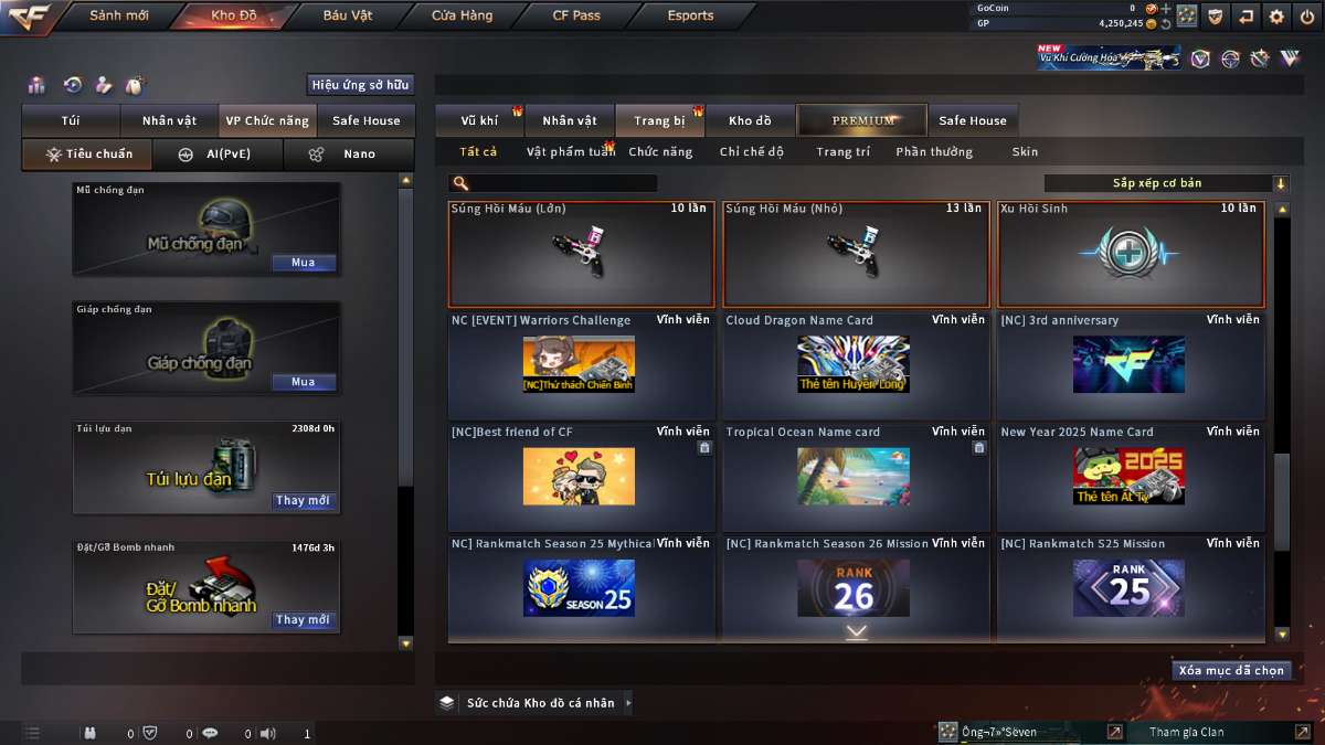 shop acc cf uy tin gia re